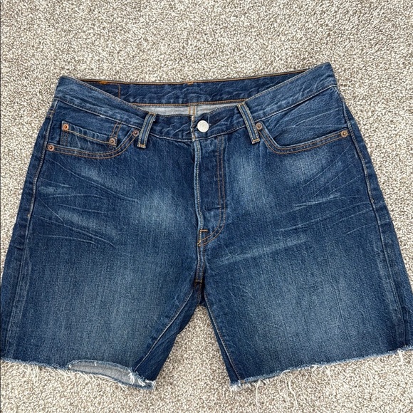 Levi's Women's Blue Jean Shorts - Picture 1 of 6